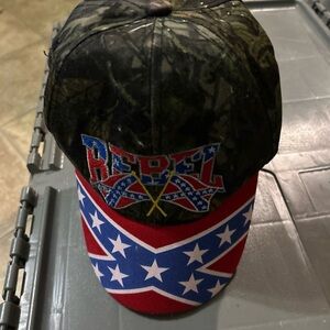 Rebel Camouflage and Red Hat